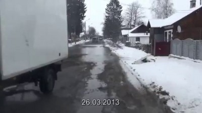 Автошлях Н10 смт.Заболотів Снятинського району Івано-Франківської області 26 березня 2013