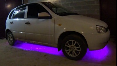 Подсветка днища лентой RGB