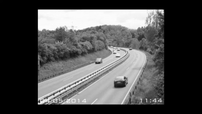Car Disappears On The Highway