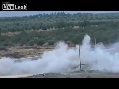 Т-72 подорвался на мине