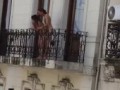 Спалились на балконе