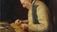 Albert Anker.Der Dorfschneider.