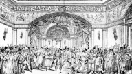 бал. Литография И. и Н. Вдовичевых. 1820-е гг.