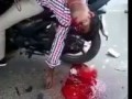 Мотоцикл въехал в грузовик