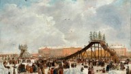 художник, первая половина 19 века. Вид в Петербурге. Кат