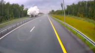 Авария с газовозом на М12 - 23.08.2025 (Замедленная версия)