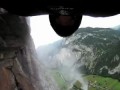 На вингсьюте сквозь водопад