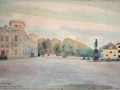 43.Н.Е. Лансере. Площадь в Гатчине перед дворцом