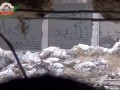 War in Syria. Greetings from trunk of the tank in the forehead videographer FSA