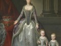 4.Portrait of her mother, Dorothea von Medem, with her two eldest daughters, Wilhelmine and Pauline