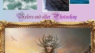 Digital Art до после Photoshop