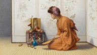 An_offering_of_flowers_(unknown_date),_by_Henry_Ryland