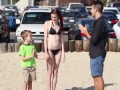 Prankster Kisses Moms With Kids