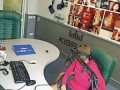 Dasha Dance упала со стула во время прямого эфира на Kiss Fm