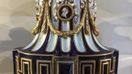 3A Sèvres blue-ground vase and cover (vase grec à medaillons)