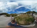 360°: Landing Plane Nearly Hits Tourist