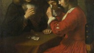 A Young Manand aGirlplaying Cards  Рембранд