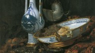 Willem Kalf (1619-1693) — Still Life with Ewer and Basin, Fruit, Nautilus Cup and Other Objects, c
