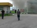 Горящая фура на АЗС в Брянске...