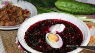 борщ со свёклой на пару