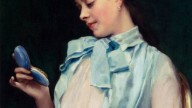 Raimundo de Madrazo y Garreta (1841-1920). Портрет Алины Мейсон в синем