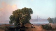 Киева с Днепра на Печерскую лавру. 1852